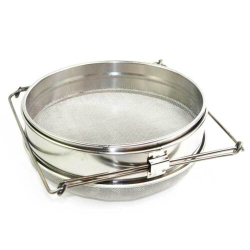Food Grade 304 Double Sieve Stainless Steel Bucket Top Honey Strainer GLSTRAINER