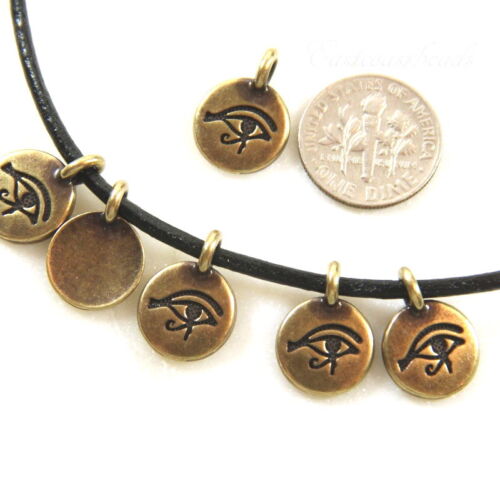 TierraCast  Eye Of Horus Charms 4 or More 0327 Antiqued Brass 