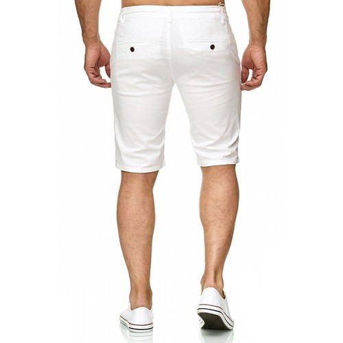 DE Herren Slim Fit Kurze Hose Sommerhose Chino Shorts Freizeit Stretch Bermudas