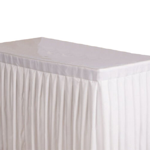 Hotel Tablecloth Conference Wedding Banquet Table Skirt Cover White 47/'/'