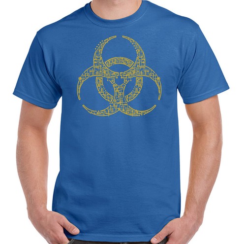 Digital Biohazard T-Shirt Zombie The Walking Dead Chemistry Science Geek Nerd
