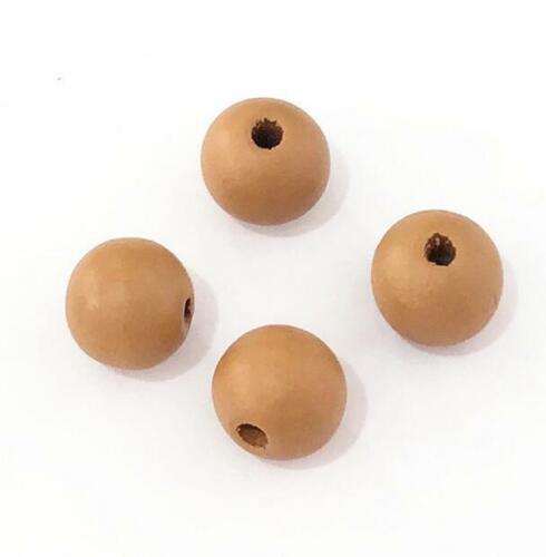 50pcs 12mm Wooden Beads Loose beads Jewelry Making Beading Pacifier clip Making 
