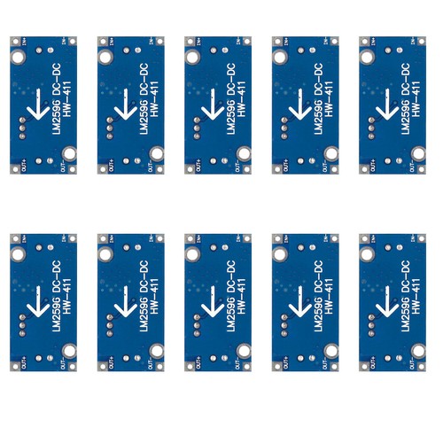 10X DC-DC SPANNUNGSREGLER LM2596 STEP-DOWN REGLER EINSTELLBAR 3.2~50VZU 1.25~35V