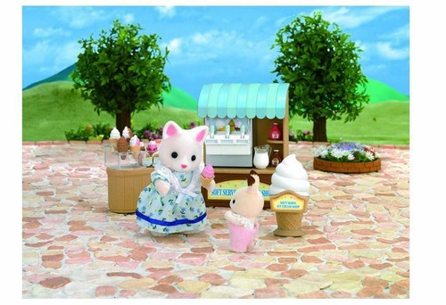 Sylvanian Families Negozio Gelato Giocattolo Cremino Mare Bambini Playset 15 PEZZI