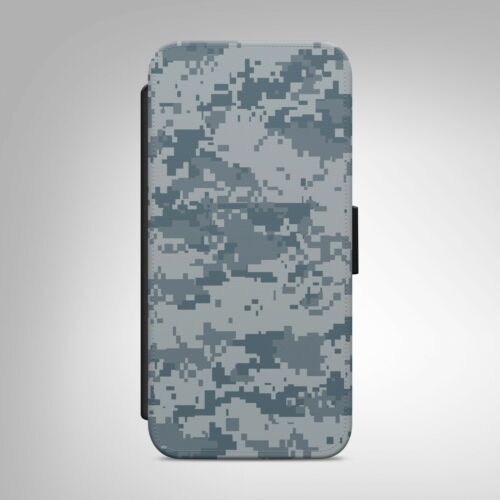 Camuflaje Camo Militar Ejército impresión Abatible Billetera Teléfono Estuche Cubierta 