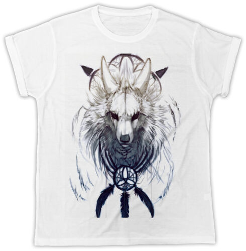 Dreamcatcher chien Crâne Hibou Dream Catcher Cool Fashion Homme Unisexe T Shirt 
