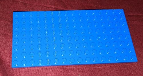 LEGO 8x16 BLUE BASEPLATE 8 X 16 FLAT BASE PLATE BUILDING PIECE PART RARE 16X8