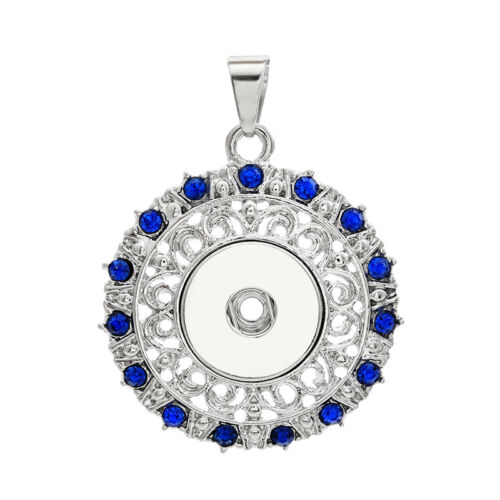 NEW  Crystal Alloy Pendant for Fit Noosa Necklace Snap Chunk Button A313 