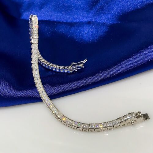 AAA Quality 925 Sterling Silver Lady Jewelry White Zircon Tennis Bracelet 