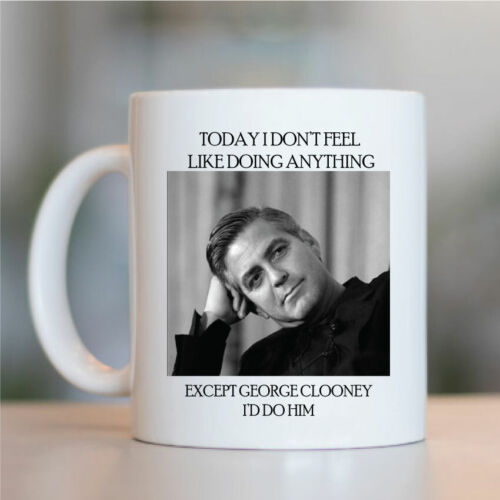 Birthday Office Cup Drink Gifts George Clooney Funny Mugs Novelty Mug 