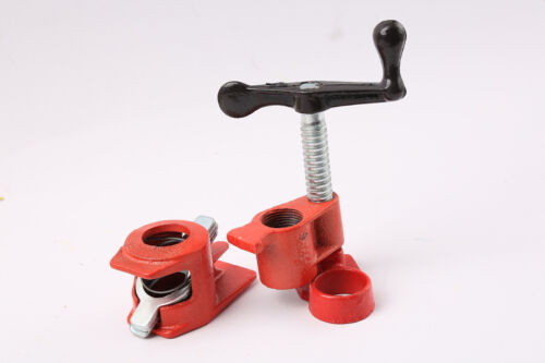 3/4" Wood Gluing Pipe Clamp Set Heavy Duty PRO Woodworking Cast Iron 4 Pack 