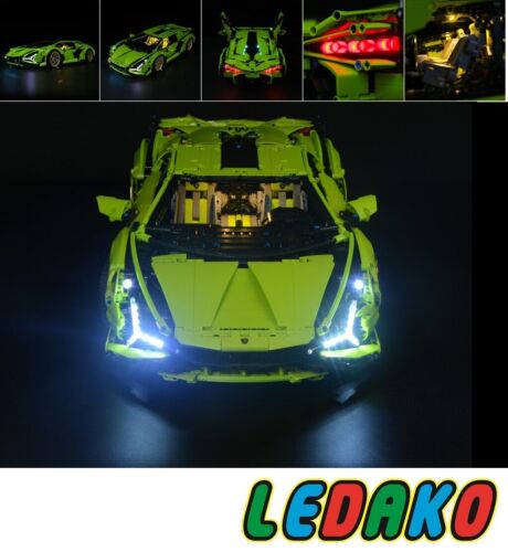 LED– Beleuchtungs-Set für das LEGO® Set Sian Fkp 37 42115 Lamborghini by Ledako