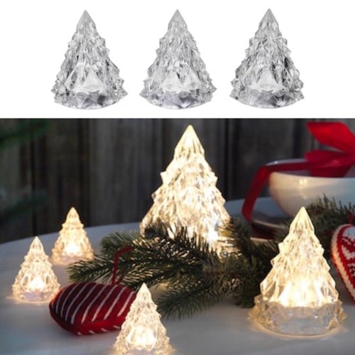 Koldknapp conjunto de 3 LED 6cm Decoración Luz Suave automático de encendido al mismo tiempo al día Koldknapp conjunto de 3 LED 6cm Decoración Luz Suave automático de encendido al mismo tiempo al día