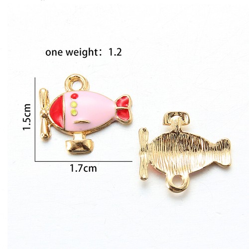 10X Multicolor Enamel Ice Cream Bowknot Donuts Charms Pendant DIY Jewelry Making