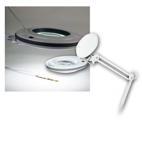 LED Lupenleuchte Tischlupe 3 Dioptrien Lupe Lupenlampe Arbeitslampe 230V Labor