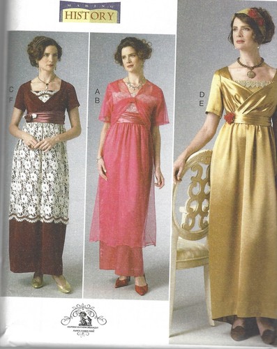 Schnittmuster B 6190 Kleid mit Empiretaille und Jacke