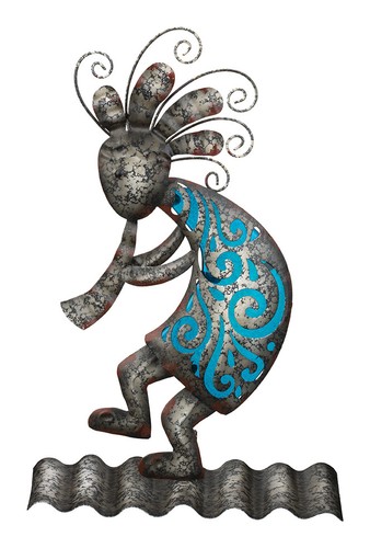 REGAL ART /& GIFT 05281 KOKOPELLI TABLE DECOR SET OF 2 METAL /& BEADS