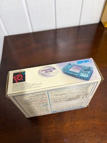Neo Geo Pocket Color Crystal Blue, box only with manual cardboard console tray