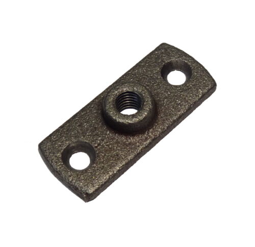 Black Malleable Iron Female 10mm Backplate Use With Munsen Ring Pipe Clips