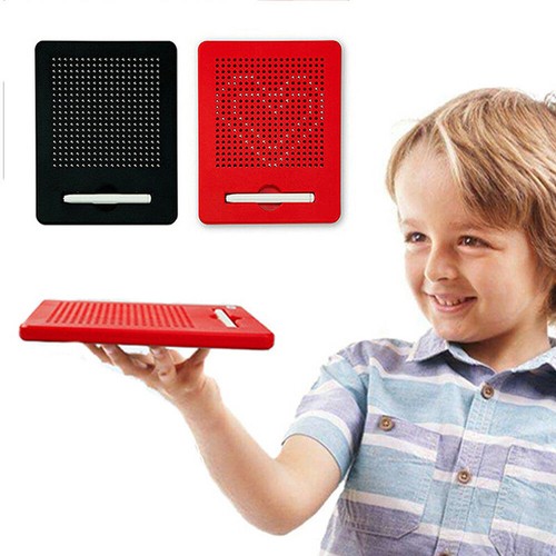 Educational Magnetic Tablet Magnatab Drawing Board Bead Pad w//Pen Kids Toy Gift