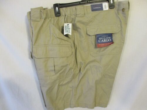 Croft & Barrow 100% Cotton Relaxed Fit SIde Elastic Cargo Shorts SR$36-42 NEW 