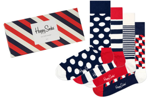 Happy Socks Classic Navy socks veneno set calcetines regalo-box Classic 4er Pack