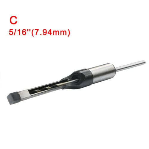 HSS Metric Mortising Chisel Woodwork Square Hole Drill Bit Cutter Tool OK