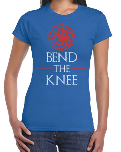 621 Bend the Knee womens T-shirt house targaryen khaleesi dragon daenerys retro