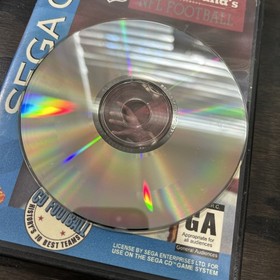 Joe Montana's NFL Football (Sega CD, 1993) Disc Only