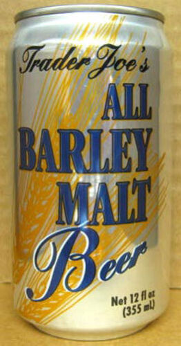 TRADER JOE'S ALL BARLEY MALT BEER Can Tumwater WASHINGTON 1993 Pabst  Grade 1/1+ 