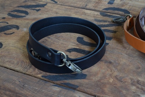 Replacement Leather ShoulderBag Strap 25mm wide 1200mm long antique brass clasps