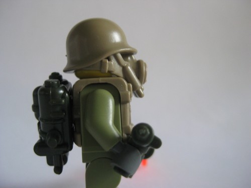 Lego Custom USA FLAMETROOPER Minifigure WWII Soldier W// Accessories