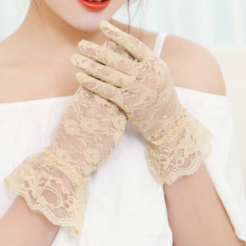 Mittens Glove Anti UV Driving Silk Sun Gloves Ice Protection Wedding Touch Women