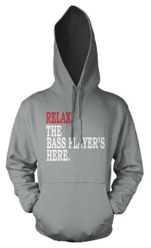 Relax The Bass Players Here Adult Hoodie 