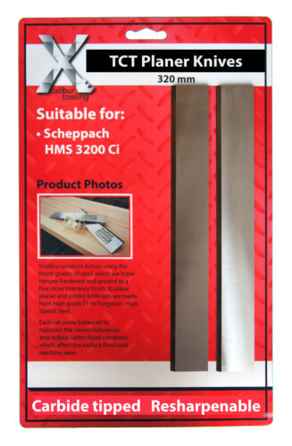 320 mm Scheppach CARBIDE Planner Blade Knives One pair 320183TCT
