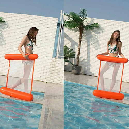 Inflatable Floating Water Hammock Float Pool Lounge Bed Swimming Beach Bed TA