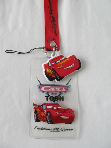 CARS Lanyard NEW Red UK Seller Key Ring Keyring ID Holder Strap