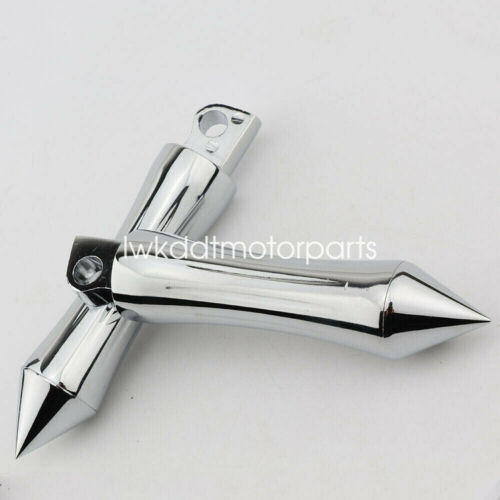 Highway Chrome Spiked Foot Pegs Mount for Harley Fatboy Heritage Softail Classic