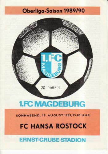 FC Hansa Rostock FC Magdeburg OL 89/90 1 