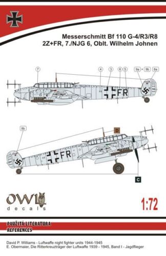 W. Johnen Owl 1//72 Messerschmitt Bf-110 G-4 # S7215