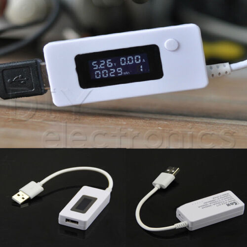 USB Detector Voltmeter Ammeter Power Capacity Battery Current Meter Tester B2AE