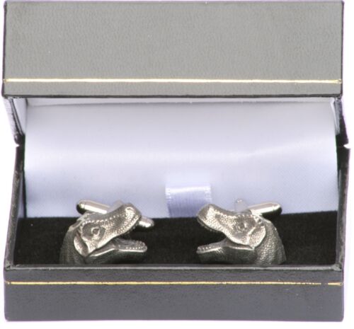 T REX Tyrannosaurus  Cufflinks Pewter Made in UK Gift Boxed or Pouched