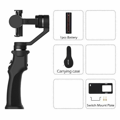 Capture 3 Axis Handheld Gimbal Stabilizer For Smartphone Iphone Gopro Action 