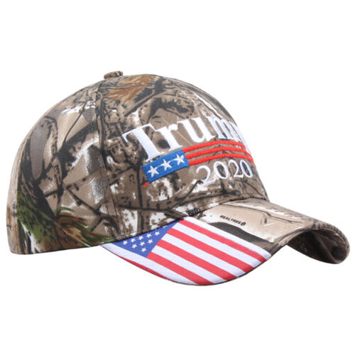 Donald Trump 2020 Cap Camouflage USA Flag Baseball Cap Presidential Headdress MA 