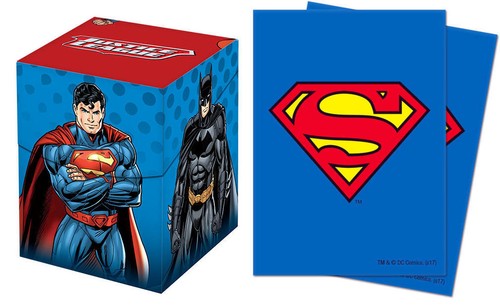 Ultra Pro Justice League Deck Box PLUS Superman 65ct Sleeves Combo BRAND NEW!!