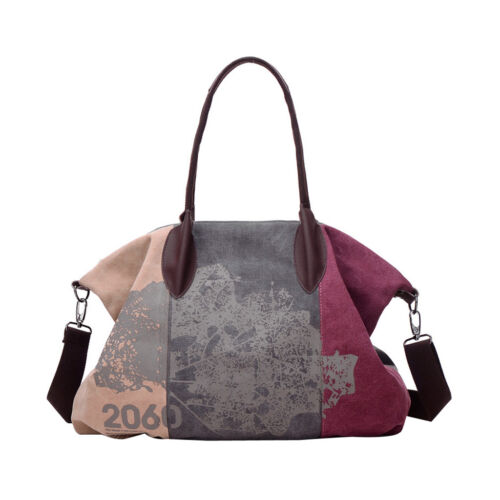 Vintage Women Canvas Messenger Shoulder Big Casual Tote Handbag Hobo Bag