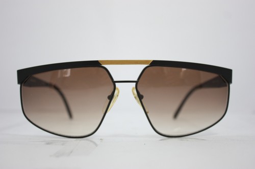 Maga design Vintage Sunglasses Made in Italy 3032A RARE Gold Black 65mm