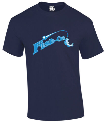 Poisson sur Homme Pêche T-shirt Fly Sea FISHERMAN River Boat tshirt tee