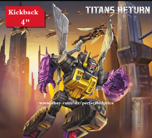 New In Stock Transformers Hasbro Kickback Titans Return Action Figure 4/" Kid Toy