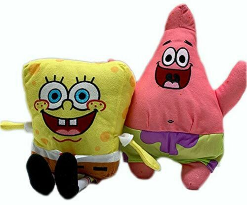 Spongebob and Patrick 6 Inch Stuffed Plush Doll Toy Set of 2